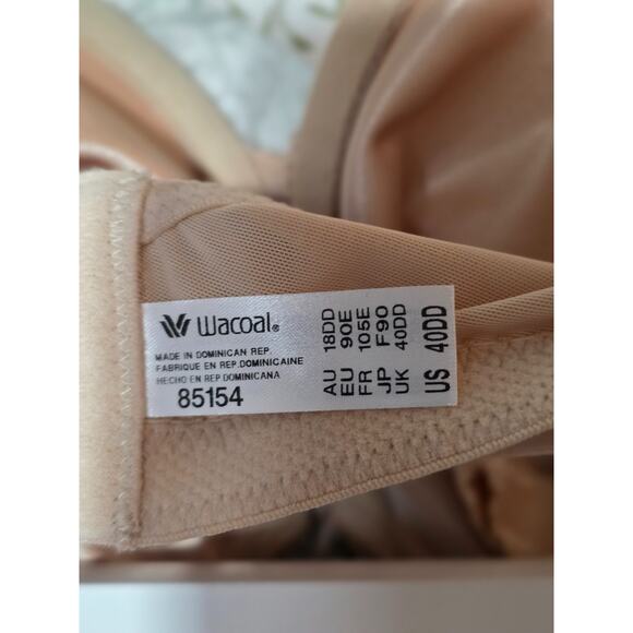 WACOAL 85154 Seamless Slimline Minimizer Size 40 DD Natural Nude Underwire - Picture 6 of 6